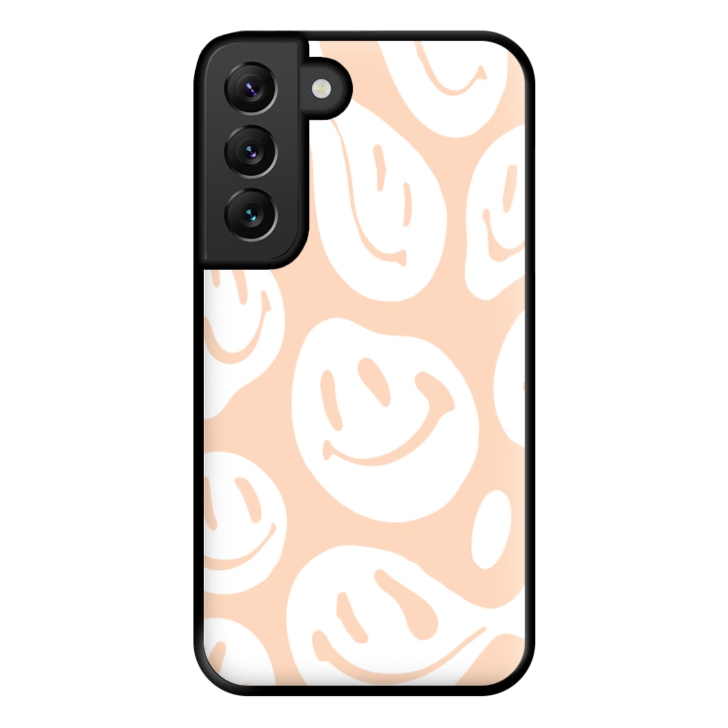 Trippn Smiley - Orange Phone Case for Galaxy S22 Plus