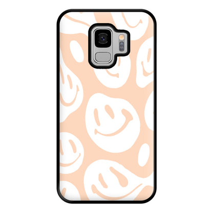 Trippn Smiley - Orange Phone Case for Galaxy S9 Plus