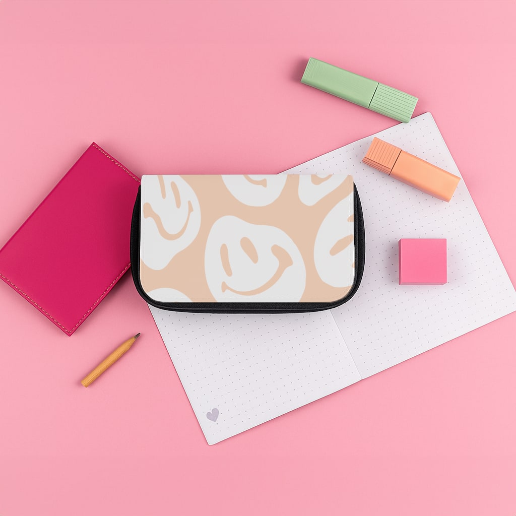 Trippn Smiley - Orange Pencil Case