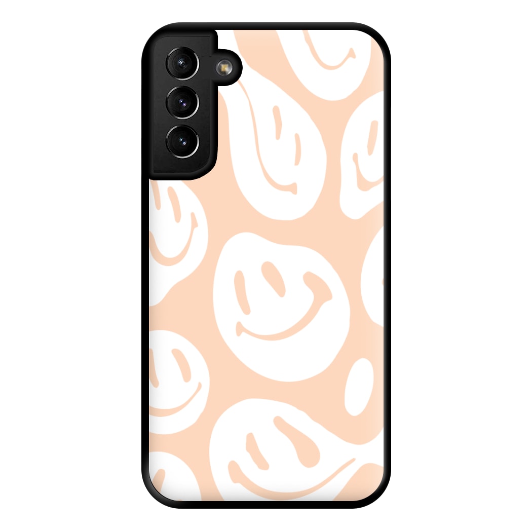 Trippn Smiley - Orange Phone Case for Galaxy S21 Plus