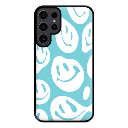 Trippn Smiley - Blue Phone Case for Galaxy S23 Ultra