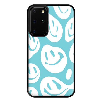 Trippn Smiley - Blue Phone Case for Galaxy S20 Plus