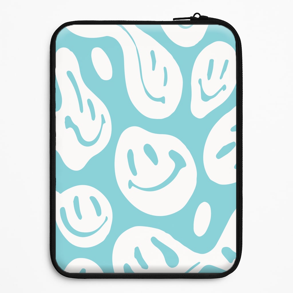Trippn Smiley - Blue Laptop Sleeve