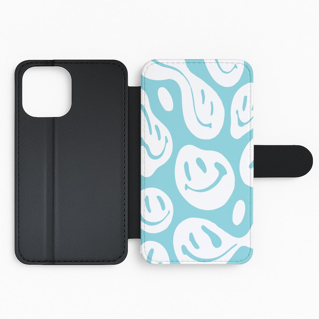 Trippn Smiley - Blue Flip Phone Case