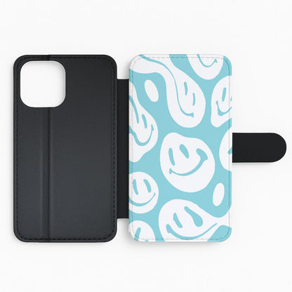 Trippn Smiley - Blue Flip Phone Case