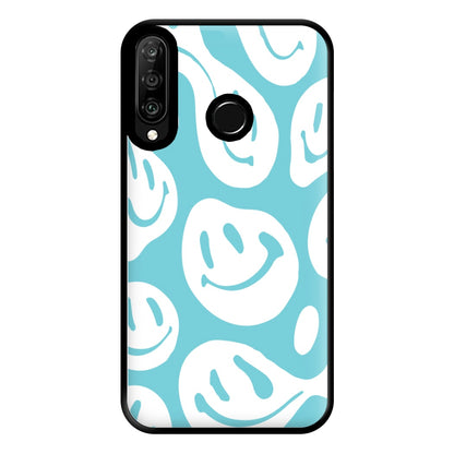 Trippn Smiley - Blue Phone Case for Huawei P30 Lite