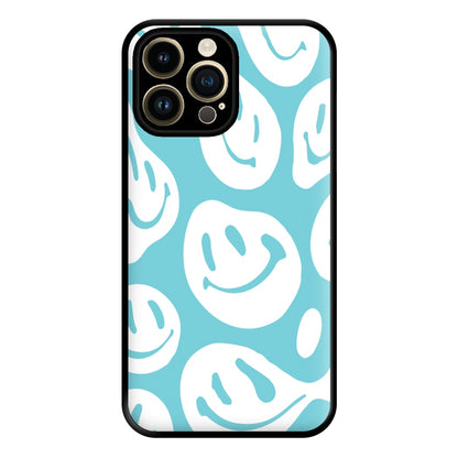 Trippn Smiley - Blue Phone Case for iPhone 14 Pro Max