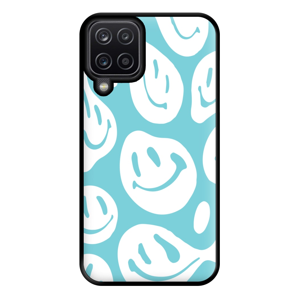 Trippn Smiley - Blue Phone Case for Galaxy A12