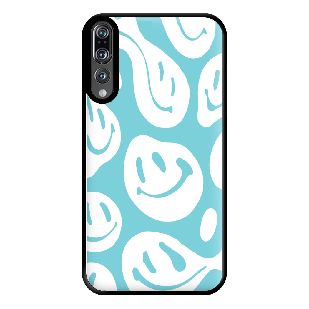 Trippn Smiley - Blue Phone Case for Huawei P20 Pro