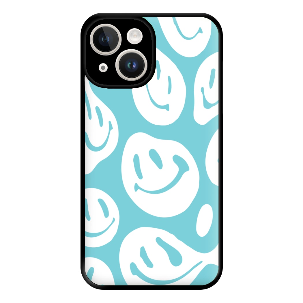 Trippn Smiley - Blue Phone Case for iPhone 14