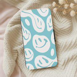 Trippn Smiley - Blue Wallet Phone Case