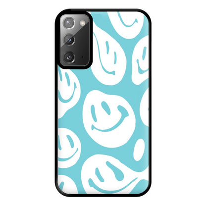 Trippn Smiley - Blue Phone Case for Galaxy Note 20 Ultra