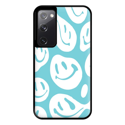 Trippn Smiley - Blue Phone Case for Galaxy S20FE