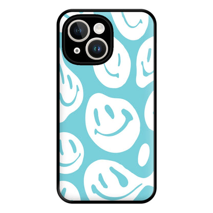 Trippn Smiley - Blue Phone Case for iPhone 14 Plus