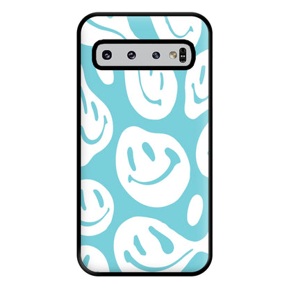 Trippn Smiley - Blue Phone Case for Galaxy S10 Plus