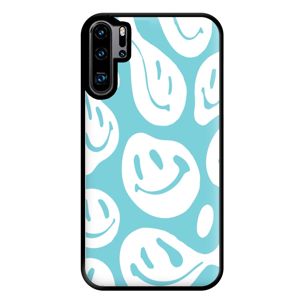 Trippn Smiley - Blue Phone Case for Huawei P30 Pro