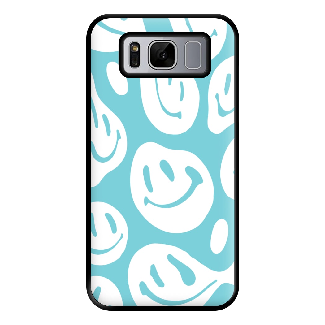 Trippn Smiley - Blue Phone Case for Galaxy S8 Plus