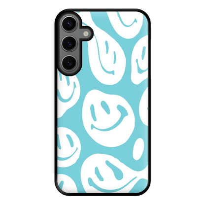 Trippn Smiley - Blue Phone Case for Galaxy S23FE