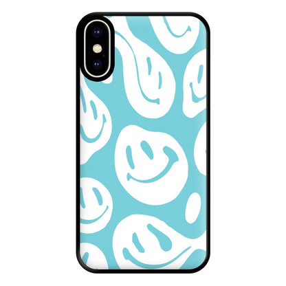 Trippn Smiley - Blue Phone Case for iPhone XS Max