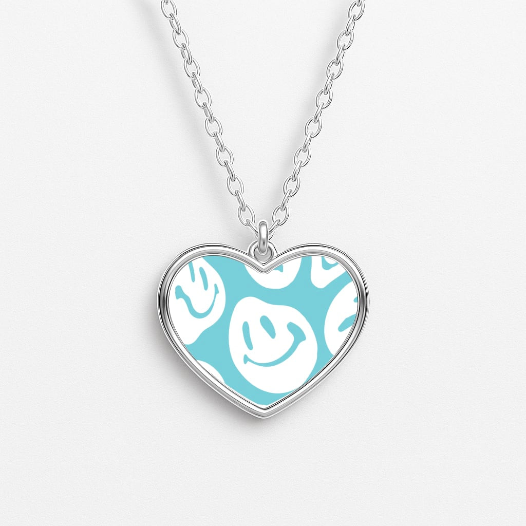 Trippn Smiley - Blue Heart Necklace