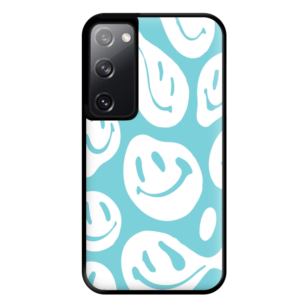 Trippn Smiley - Blue Phone Case for Galaxy S20