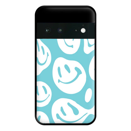 Trippn Smiley - Blue Phone Case for Google Pixel 6a