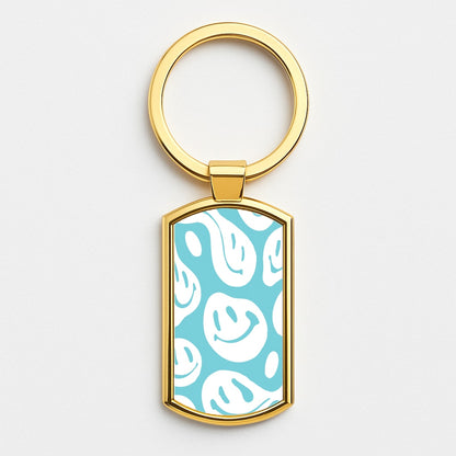 Trippn Smiley - Blue Gold Keyring