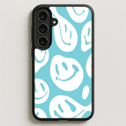 Trippn Smiley - Blue Phone Case for Galaxy S25FE