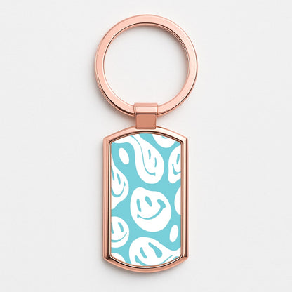 Trippn Smiley - Blue Rose Gold Keyring