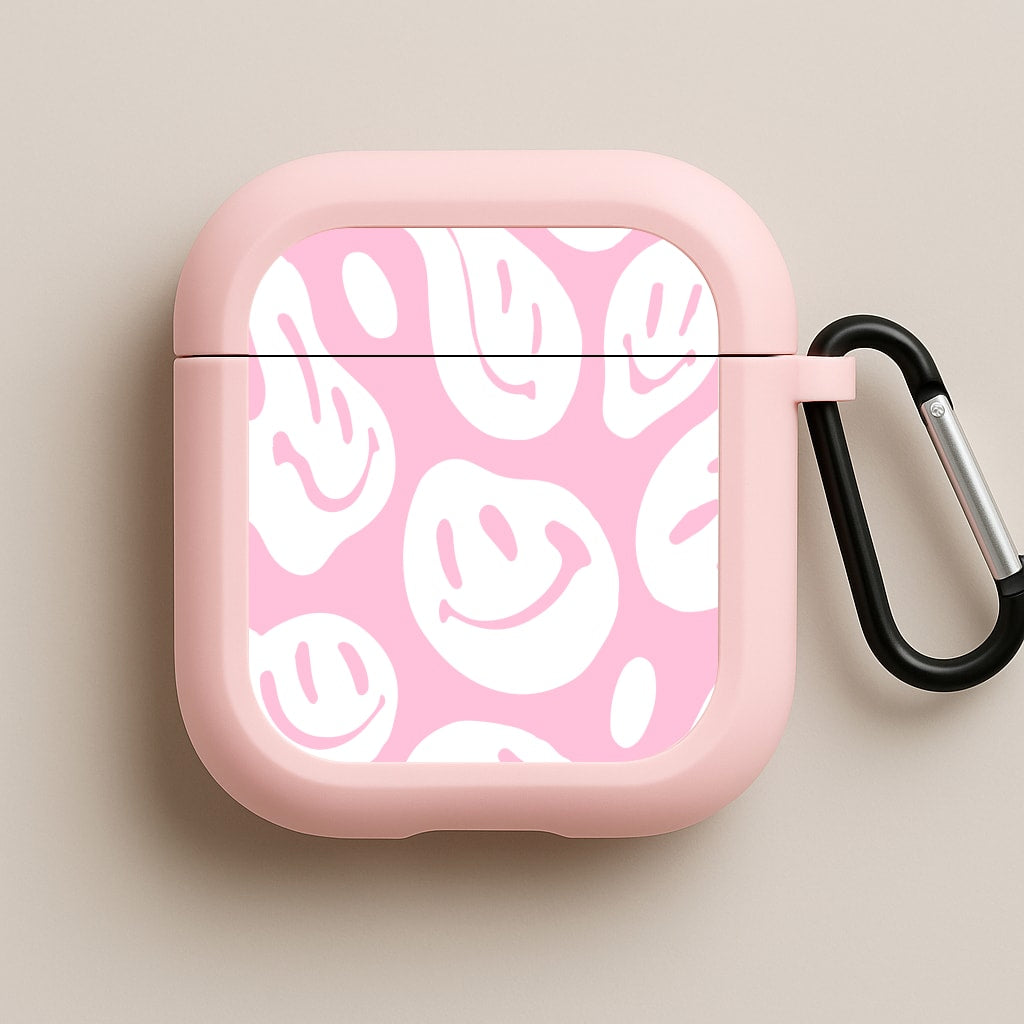 Trippn Smiley - Pink Pink AirPods Case