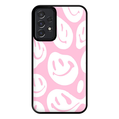 Trippn Smiley - Pink Phone Case for Galaxy A52 / A52s