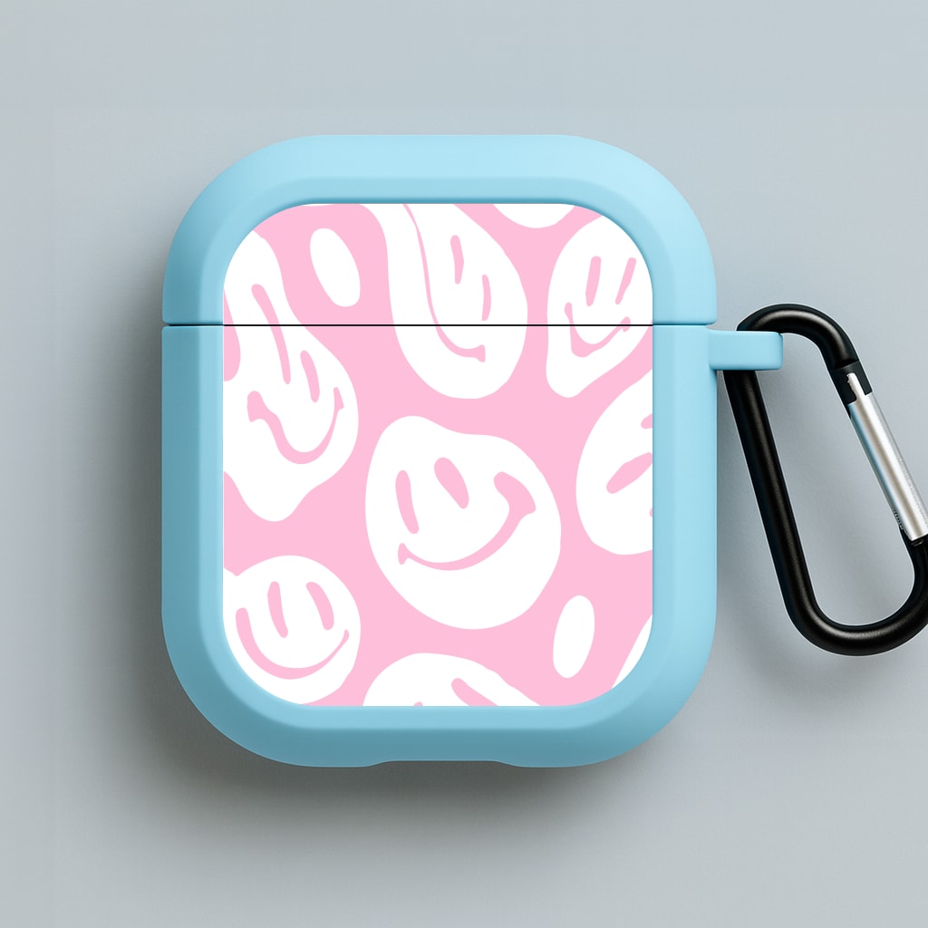 Trippn Smiley - Pink Blue AirPods Case