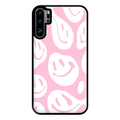 Trippn Smiley - Pink Phone Case for Huawei P30 Pro