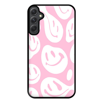 Trippn Smiley - Pink Phone Case for Galaxy A34