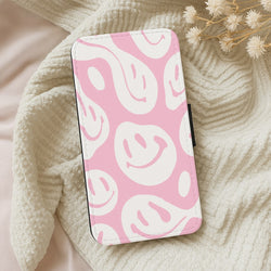 Trippn Smiley - Pink Wallet Phone Case