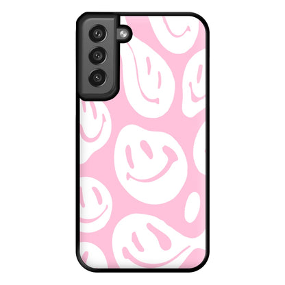 Trippn Smiley - Pink Phone Case for Galaxy S21FE