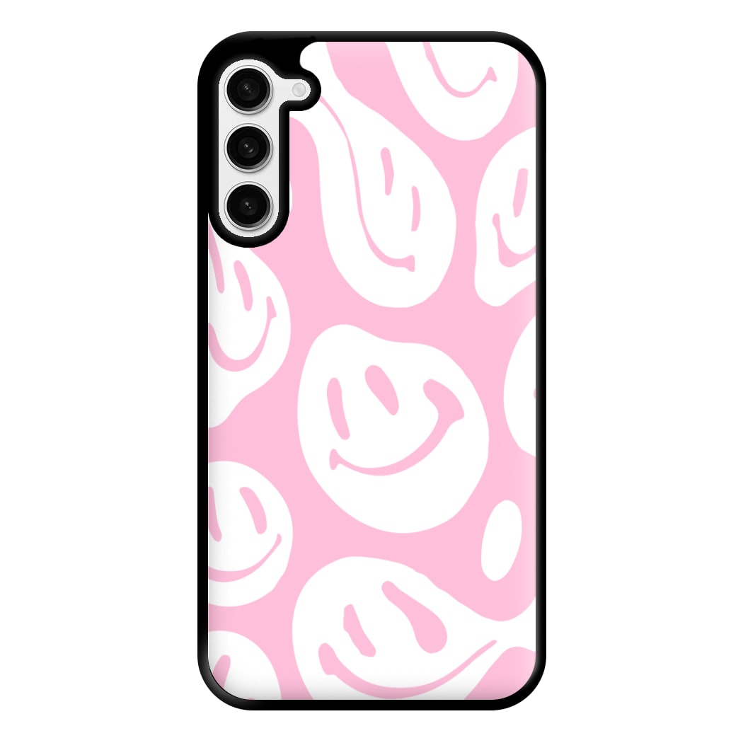 Trippn Smiley - Pink Phone Case for Galaxy S23 Plus