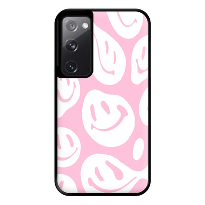 Trippn Smiley - Pink Phone Case for Galaxy S20FE