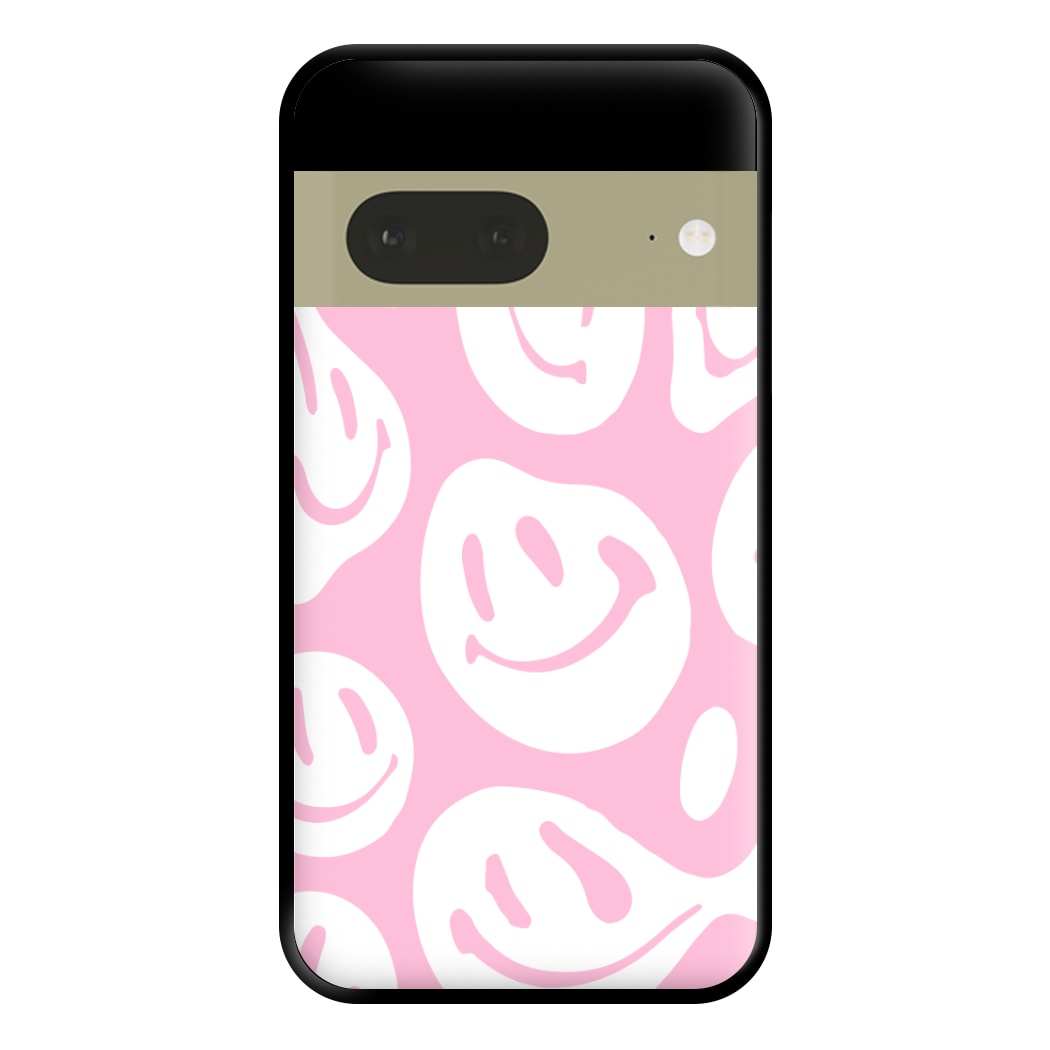 Trippn Smiley - Pink Phone Case for Google Pixel 7a