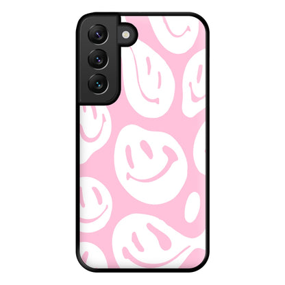 Trippn Smiley - Pink Phone Case for Galaxy S22 Plus