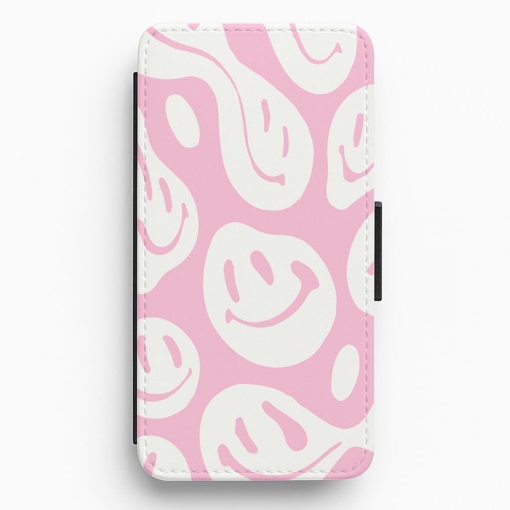 Trippn Smiley - Pink Flip / Wallet Phone Case