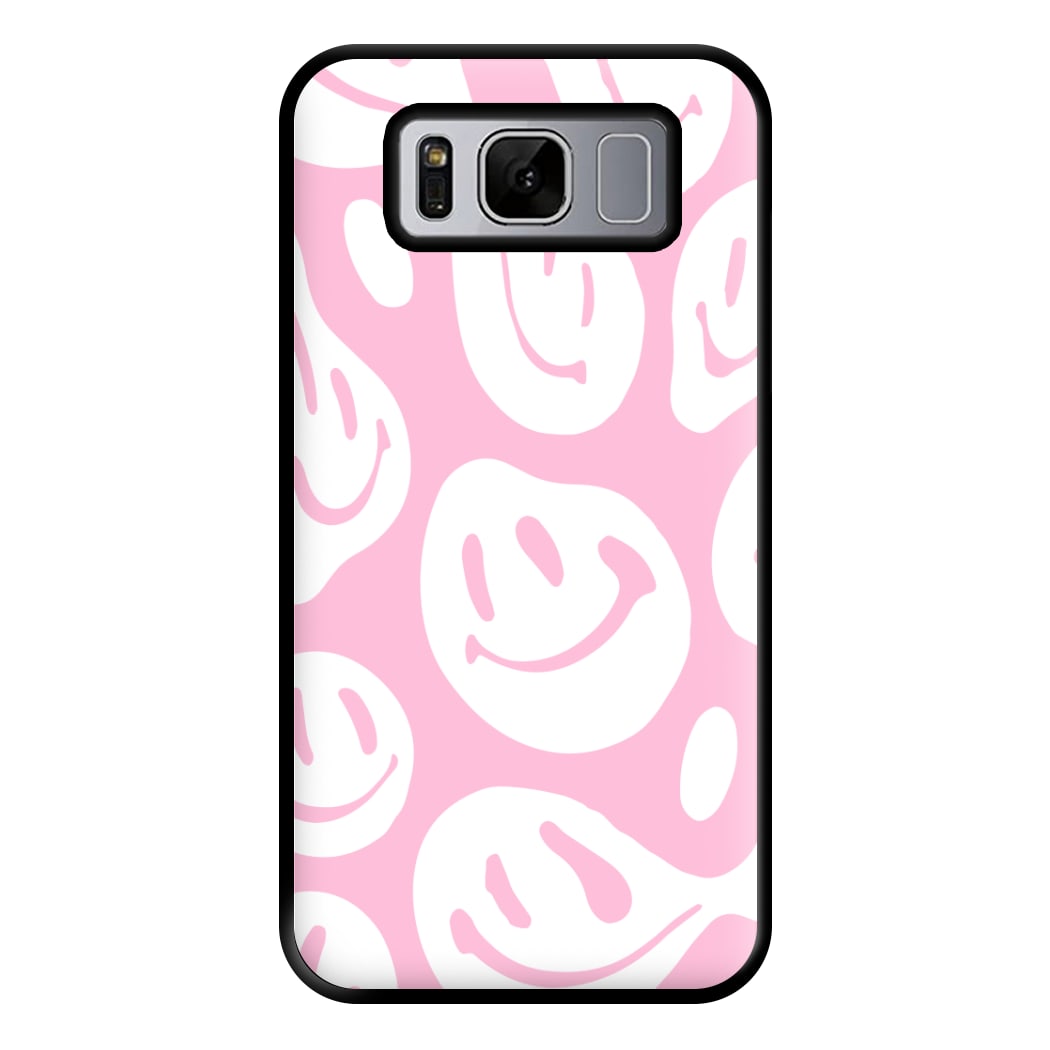 Trippn Smiley - Pink Phone Case for Galaxy S8 Plus