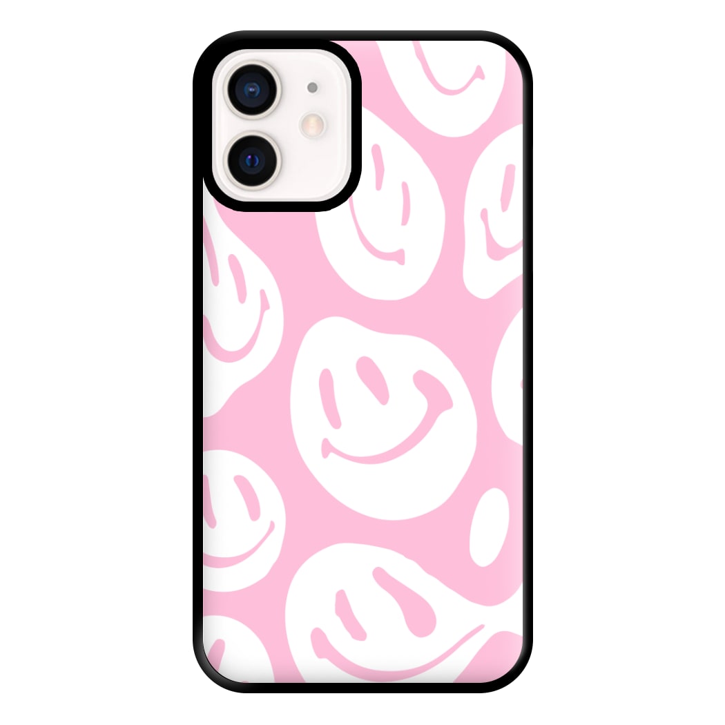 Trippn Smiley - Pink Phone Case for iPhone 12 Mini