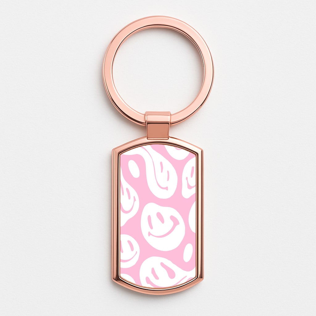 Trippn Smiley - Pink Rose Gold Keyring