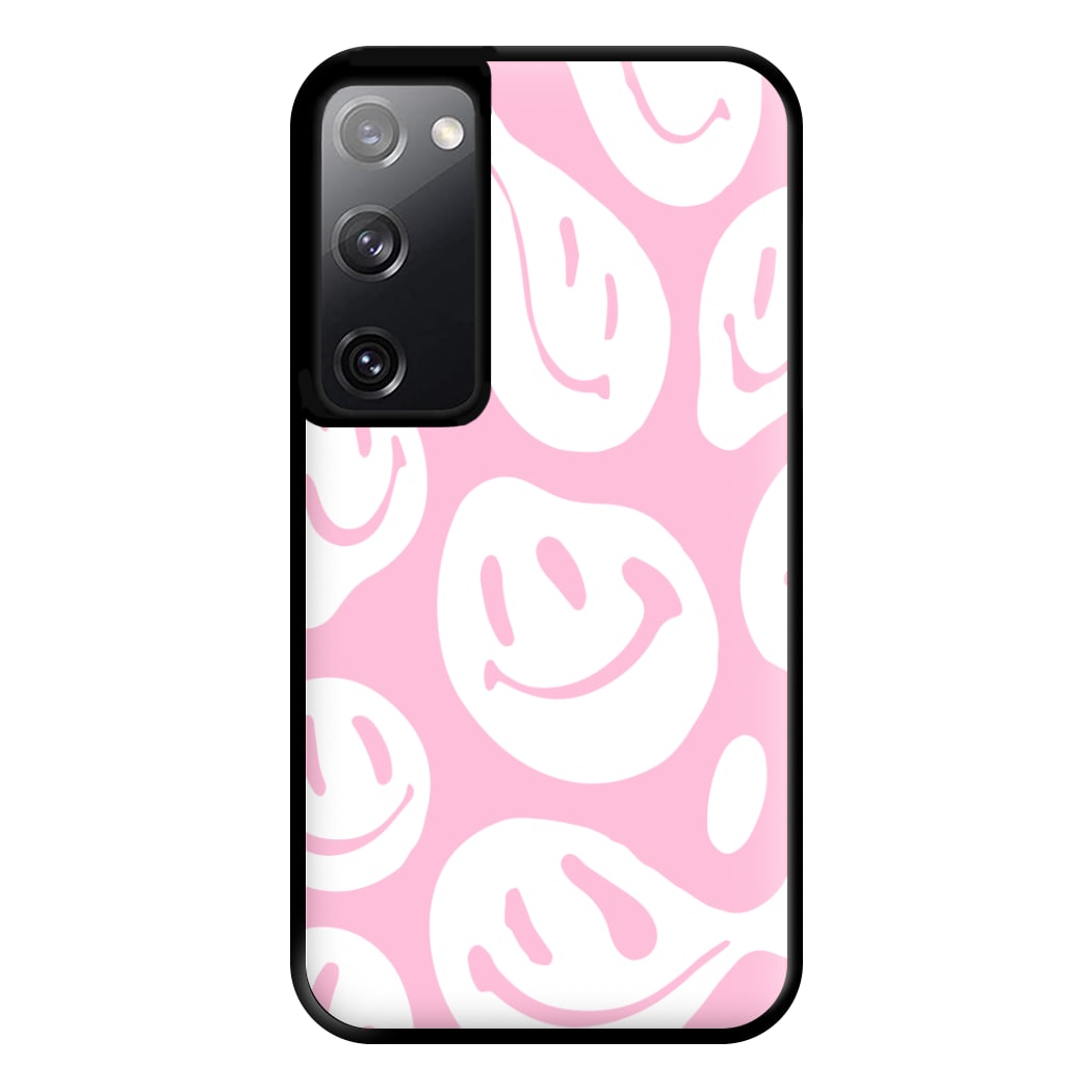 Trippn Smiley - Pink Phone Case for Galaxy S20