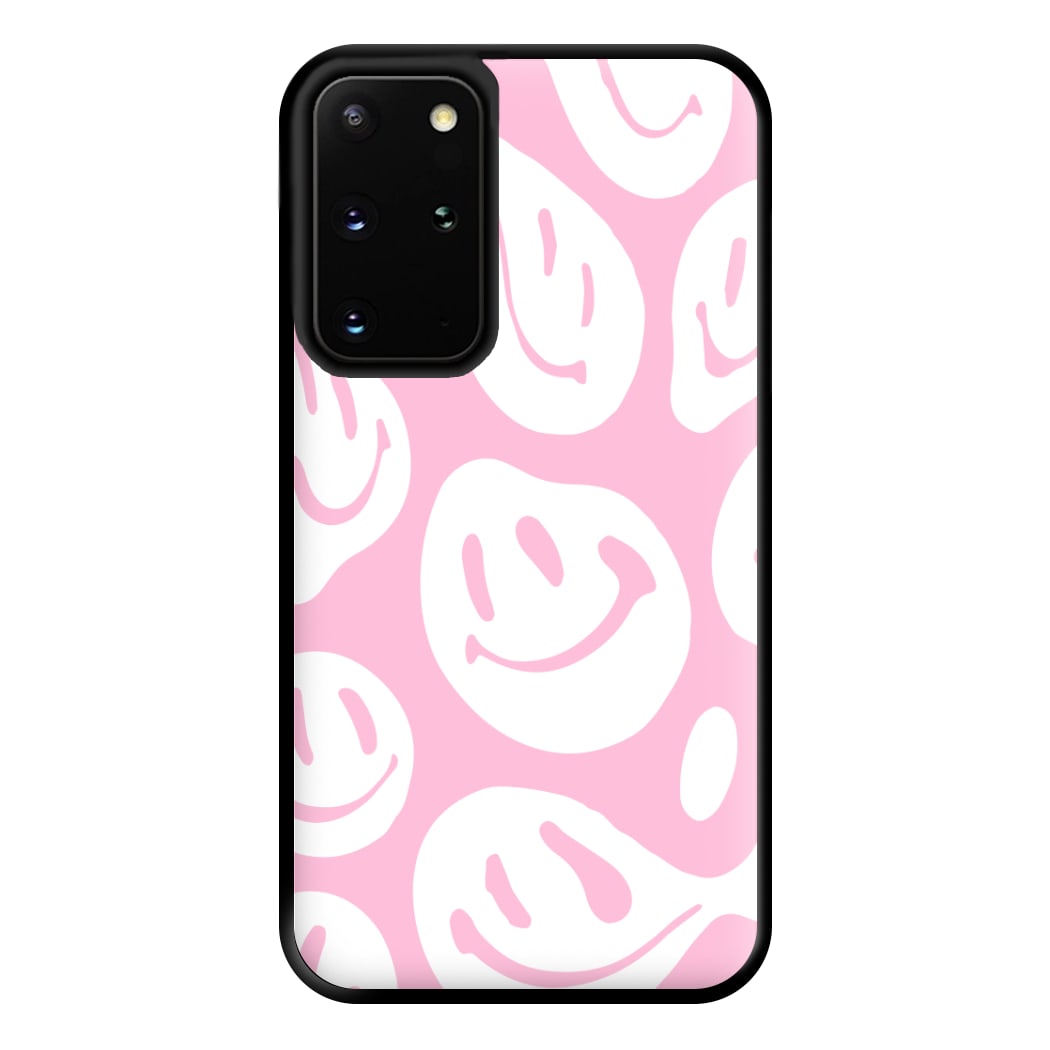 Trippn Smiley - Pink Phone Case for Galaxy S20 Plus