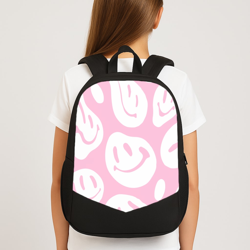 Trippn Smiley - Pink Large School Bag