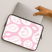 Trippn Smiley - Pink Laptop Sleeve 2