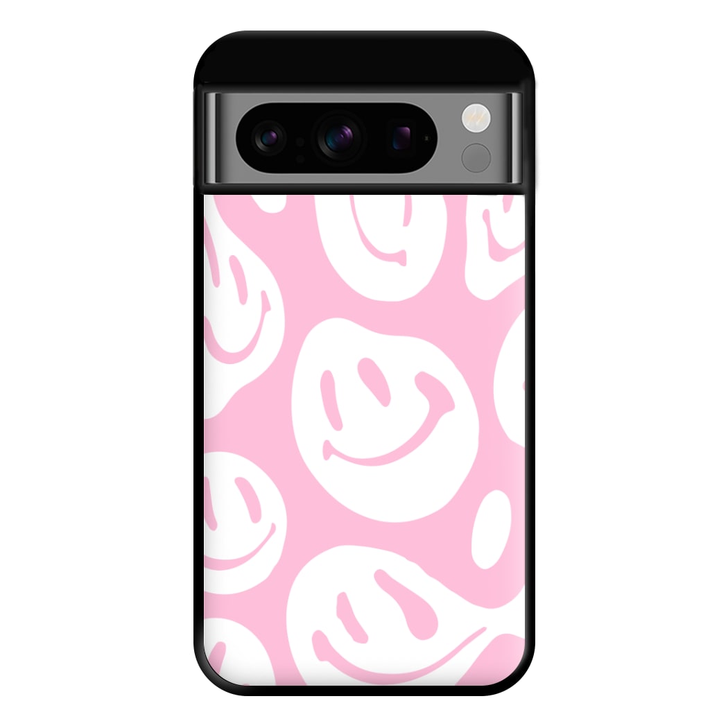 Trippn Smiley - Pink Phone Case for Google Pixel 8 Pro