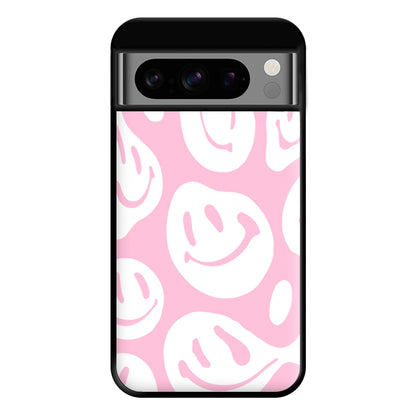 Trippn Smiley - Pink Phone Case for Google Pixel 8 Pro